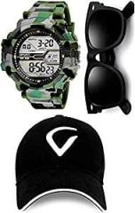 SELLORIA A Brand Army Shockproof Waterproof Digital Sports Watch for Mens Kids Sports Watch with Cap for Boys Military Army Watch for Men