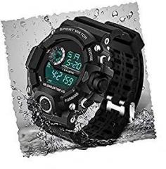 SELLORIA Digital Watch Shockproof Multi Functional Automatic Black Color Strap Waterproof Digital Sports Watch for Mens Kids Watch for Boys Watch for Men Pack of 1 Watch Water Resistance Digital Watch