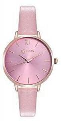 seven 7 Fashion Analogue Digital Women's Watch Pink Dial Pink Colored Strap 8089 pink