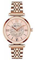 Seven Analogue Women's & Girl's Watch White Dial Gold Colored Strap