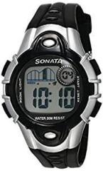 SF Sonata Super Fibre Digital Grey Dial Unisex Watch 87012PP04