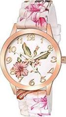 Shocknshop Flower Design Multicolour Floral Printed Silicone Belt Watch for Women & Girls W52