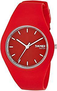 Skmei Analog Red Dial Unisex Watch 9068RR