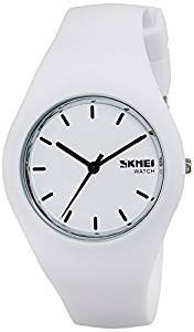 Skmei Analog White Dial Unisex Watch 9068WW