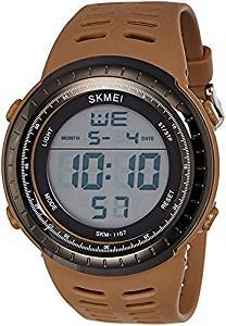 Skmei Digital Grey Dial Unisex Watch 1167CB