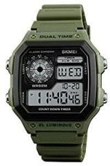 SKMEI Wrist Watch for Men, Digital Sports Waterproof Watch with Dual Time Chronograph Countdown Alarm Backlight