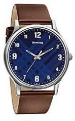 Smart Plaid Analog Blue Dial Men's Watch 77105SL03 / 77105SL03