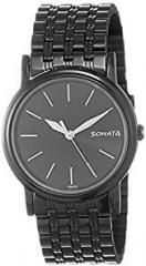Sonata Analog Black Dial Unisex's Watch NN11418100NM01/NP11418100NM01