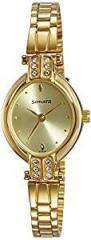 Sonata Analog Gold Dial Women's Watch NM8064YM01 / NL8064YM01