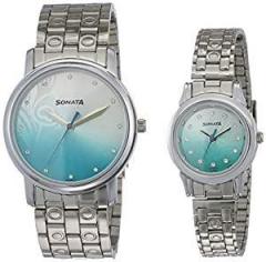 Sonata Analog Multi Colour Dial Couple's Watch NM10138925SM01/NN10138925SM01/NP10138925SM01