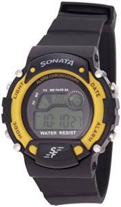 Sonata Digital Grey Dial Men's Watch NG7982PP01J