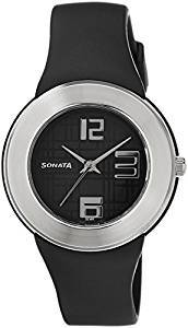 Sonata Fashion Fibre Analog Black Dial Unisex Watch NF8991PP03J