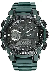 Fibre SF Analog Digital Black Dial Men's Watch NL77070PP06