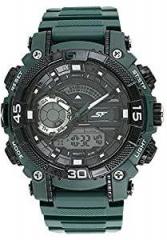 Sonata Fibre SF AnalogDigital Black Dial Men's Watch NM77070PP06 / NL77070PP06
