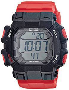 Sonata Ocean Series III Digital Multi Color Dial Men's Watch 77025PP02J
