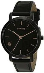 Sonata Onyx Analog Black Dial Women's Watch NN8164NL02/NP8164NL02