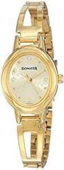 Sonata Pankh Analog Champagne Dial Women's Watch NM8085YM05/NN8085YM05/NP8085YM05