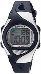 Sonata SF Super Fibre Digital Grey Dial Men's Watch NM87011PP03A/NN87011PP03