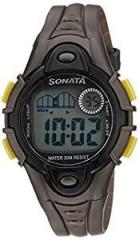 Sonata Super Fibre Digital Grey Dial Men's Watch NM87012PP01 / NL87012PP01