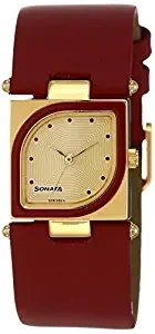 Sonata Yuva Analog Gold Dial Women's Watch