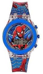 Spiderman Digital Kids Watches for Boys red Colored Strap [3 7 Years]