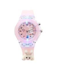 SPIKY 3D Cartoon Kids Analog Watch with LED Luminous 7 Multicolour Glowing Disco Light | 3D Unique Cute Cartoon on Belt | Unbreakable Silicone Strap | Childrens Best Unisex Birthday Return Gift | Suitable for boys and girls of Age 3 13 Years