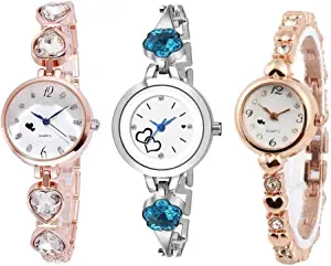 Analogue Multicolour Dial Women's Watch, Combo Pack of 3