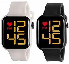 Stysol Unisex Digital Watches for Kids LED Watch Boys & Girls Combo Pack 2