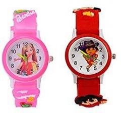 SWADESI STUFF Analog Unisex Child Watch Multicolored Dial Pack of 2