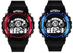 SWADESI STUFF Digital Boy's & Girl's Watch Multicolored Dial Multi Colored Strap