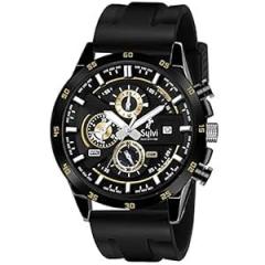 Sylvi Timegrapher Luxury Business Casual Party Wear Chronograph Date Display Watch for Men | Working Chronograph Watch for Men 556