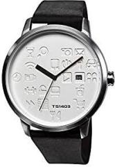 TACS Daily Icon Analog White Dial Unisex Watch TS1403A