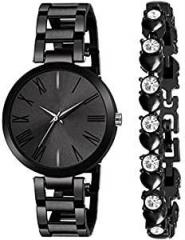 The Shopoholic Analog 6 Different Dial Watch and Bracelet Combo for Girls and Womens