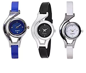 The Shopoholic Analogue Multicolor Dial Combo of 3 Women's Watch