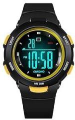 Time Up Alarm Waterproof Digital Unisex Child Watch Multicolor Dial Colored Strap