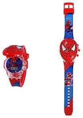Time Up Cartoon Music Watch Digital Unisex Child Watch Multicolour Dial Multi Colored Strap