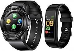 Time Up Combo SIM Card Combo Bluetooth SmartWatch & Smart Band Unisex Gear