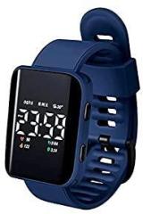 Time Up Smart Look Digital Unisex Watch Black Dial Multi Colored Strap