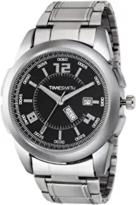 TIMESMITH AW 2021 Chain Men's Watch Black Dial Silver Stainless Steel Strap