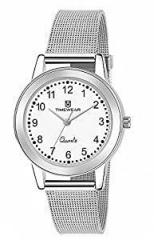 TIMEWEAR Analog White Number Dial Stainless Steel Strap Watch for Women 276WDNTL