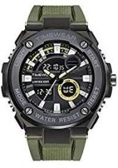 TIMEWEAR Commando Series Digital Analog Multifunction Silicone Strap Sports Watch for Men