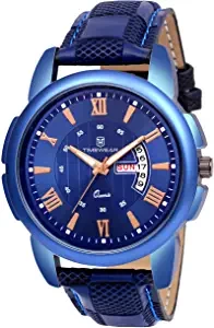 Day Date Functioning Blue Dial Blue Strap Watch for Men's 238BDTG