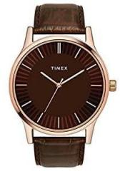 TIMEX Analog Brown Dial Unisex Adult Watch TW0TG8300