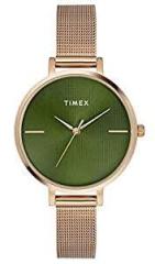 TIMEX Analog Green Dial Women's Watch TWEL155SMU04
