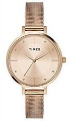 TIMEX Analog Rose Gold Dial Women's Watch TWEL155SMU10