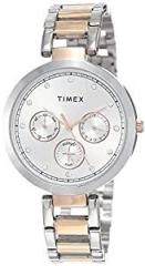 TIMEX E Class Analog Silver Dial Women's Watch TW000X214