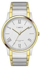 TIMEX Men TW000R432 Analog White dial Multicolor Stainless Steel Watch