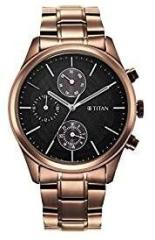 Titan Analog Black Dial Men's Watch 1805QM04
