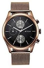 Titan Analog Black Dial Men's Watch 1805QM05