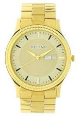 Titan Analog Gold Dial and Band Men's Stainless Steel Watch NL1650YM04/NP1650YM04